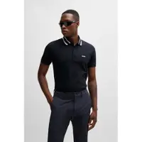 BOSS pour homme. 50525172 Polo Paule navy (XXL), Casuel, Coton, Manche courte, Marine