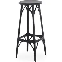Kartell A.I. Tabouret Léger - Lot de 2 H 75 cm | Black