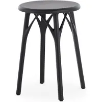 Kartell A.I. Tabouret Léger - Lot de 2 H 45 cm | Black