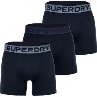 Superdry pour homme. M3110452C Set 3 Boxers Triple navy (L), Homewear, Coton, Marine