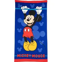 Disney - Mickey - Serviette De Plage 100% Polyester 70x140cm