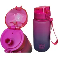 Patio Bouteille élégante Brisk Mini 400ml - design dégradé dans les tons frape, gris, citron et océan. Le compagnon idéal pour les personnes actives