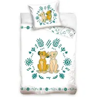 Javoli Linge de lit pour enfants Lion King Simba et Nala