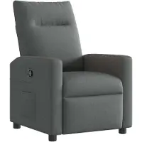 vidaXL Fauteuil relax gris foncé Tissu