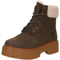Timberland pour femme. TB0A2PU6W011 Stone Street bottes en cuir marron (41.5 W), 3 à 5 cm, Lacets, Casuel