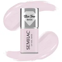 Semilac UV Gel Base Skin Tone Base base coat pour ongles en gel teinte Natural Pink 7 ml
