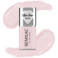 Semilac UV Gel Base Skin Tone Base base coat pour ongles en gel teinte Rose Beige 7 ml
