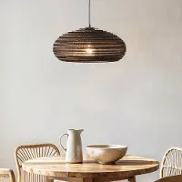 LumenXL Lampe suspendue à 1 lumière en carton - Haze