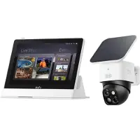 Eufy Kit Telecamera Sicurezza Hub Domestico Display Intelligente, Caméra réseau, Blanc