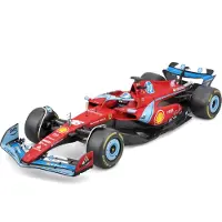 Bburago 1/18 FERRARI SF 2024 FORMULE 1 MIAMI - avec casque #Leclerc