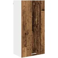 vidaXL Armoire suspendue Riga Bois ancien et Blanc 50 x 31 x 100 cm