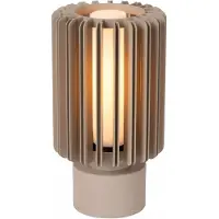 Lucide Lambres - lampe de table - Ø 15 x 27 cm - taupe
