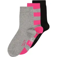 Falke Chaussettes gris chiné / rose clair / noir / blanc