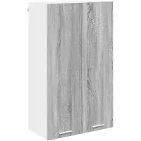 vidaXL Armoire suspendue avec porte Riga Gris Sonoma 60 x 31 x 100 cm