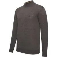 Cappuccino Italia - Pull Novara col roulé pour homme - Gris - Taille M