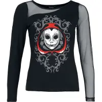 Wednesday T-shirt manches longues Gothic de - - Silence - S - XXL - pour Femme - noir - Taille L