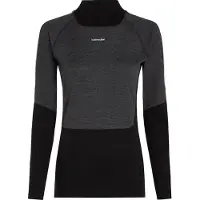 Icebreaker Merino 200 Oasis+ High Neck Long Sleeve Base Layer Noir XS Femme