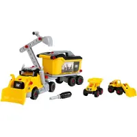 CAT Camion avec remorque et grue - Kit 4en1 - Modèle 3252