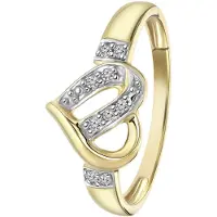 Lucardi Bague or / transparent