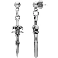 Lucardi Boucles d'oreilles 'Urbane Geschichte' noir / argent