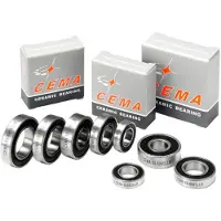 Cema 17287 Abec5 Ceramic 17 X 28 X 7 Mm Bearing Argenté