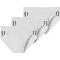 Schiesser Slip gris foncé / blanc cassé