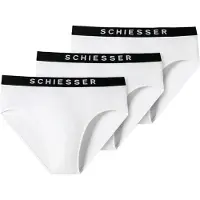 Schiesser Slip noir / blanc