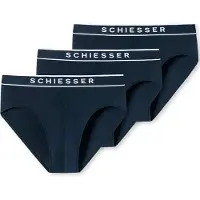 Schiesser Slip marine / blanc