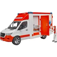 BRUDER Br-Mb Sprinter Ambulance M. Chauffeur 02676