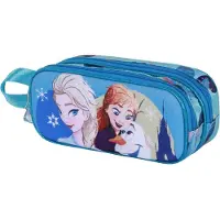 KARACTERMANIA Disney La Reine des Glaces 2 (Frozen 2) Lovely 3D double pochette à crayons, turquoise