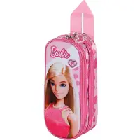 KARACTERMANIA Barbie Fashion 3D double trousse à crayons, rose