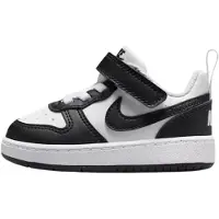 Nike Court Borough Low Recraft, blanc et noir (pour tout-petits) - Taille EU 18.5