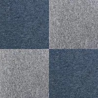 MonsterShop Dalle de Moquette Ultra-R?sistant Bleu Temp?te & Gris Tapine Usage Professionel