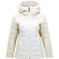 Peak Performance - Doudoune de ski en duvet - W Silverchute Helium Down Jacket Sand Fog Off White pour Femme - Taille M - Blanc