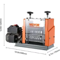 Vevor Machine à Dénuder Électrique 1,5-25 mm Dénudeur Câble Auto Motorisé 60 W Dénudeuse Pince à Dénuder Dépouillement Fil Repère Profondeur Visible 6 Canaux Ronds 1 Canal Plat pour Recyclage Cuivre