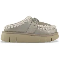 Mou pour femme. MU.FW531001B Sabots en cuir Spécial gris (39), 3 à 5 cm, Aucun, Casuel