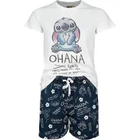 Lilo & Stitch Pyjama Disney de - Ohana Means Family - S - XXL - pour Femme - blanc/bleu - Taille XXL