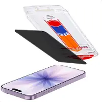 Accezz Protection d'écran en verre trempé avec filtre de confidentialité + Applicateur pour Apple iPhone 17