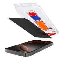 Accezz Protection d'écran en verre trempé avec filtre de confidentialité + Applicateur pour Apple iPhone 16 Pro Max