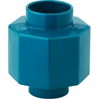 Normann Copenhagen - Vase décoratif H5 Hexagon, pétrole, hauteur 19 cm, céramique Normann