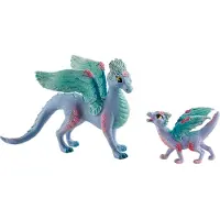 Schleich Bayala Flower Dragon And Baby 70592 Figure Multicolore Enfants