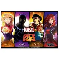 Lucky Duck Games Jeu de stratégie Dice Throne Marvel Black Panther, Captain Marvel, Black Widow, Dr Strange