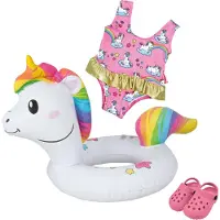 Heless Set de natation pour poupées Licorne