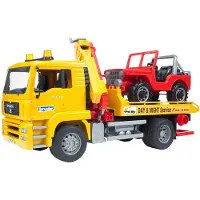 BRUDER , camion de dépannage MAN TGA avec véhicule tout-terrain 02750, Profi, 49,5 x 18,5 x 25,5 cm, 3 pièces, 2750