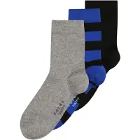 Falke Chaussettes bleu / gris chiné / noir