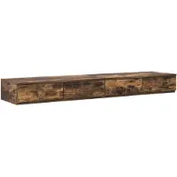 vidaXL Tiroirs de lit avec tiroir Chêne fumé 140 x 36.5 x 16.5 cm