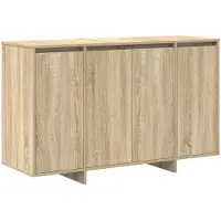 vidaXL Sideboard chêne Sonoma 120 x 41 x 75 cm Matériau dérivé du bois