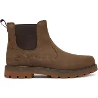 Timberland pour homme. TB0A6A4WEM51 Bottes chelsea en cuir marron Britton Road (44), Plat, Aucun, Casuel, Taupe, Durable