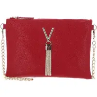 Valentino Élégant sac à bandoulière rouge pour femme avec chaîne et détails contrastés