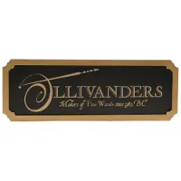 Widdop & Co. Widdop & Co. Enseigne Murale Ollivanders Harry Potter 30 X 11 Cm